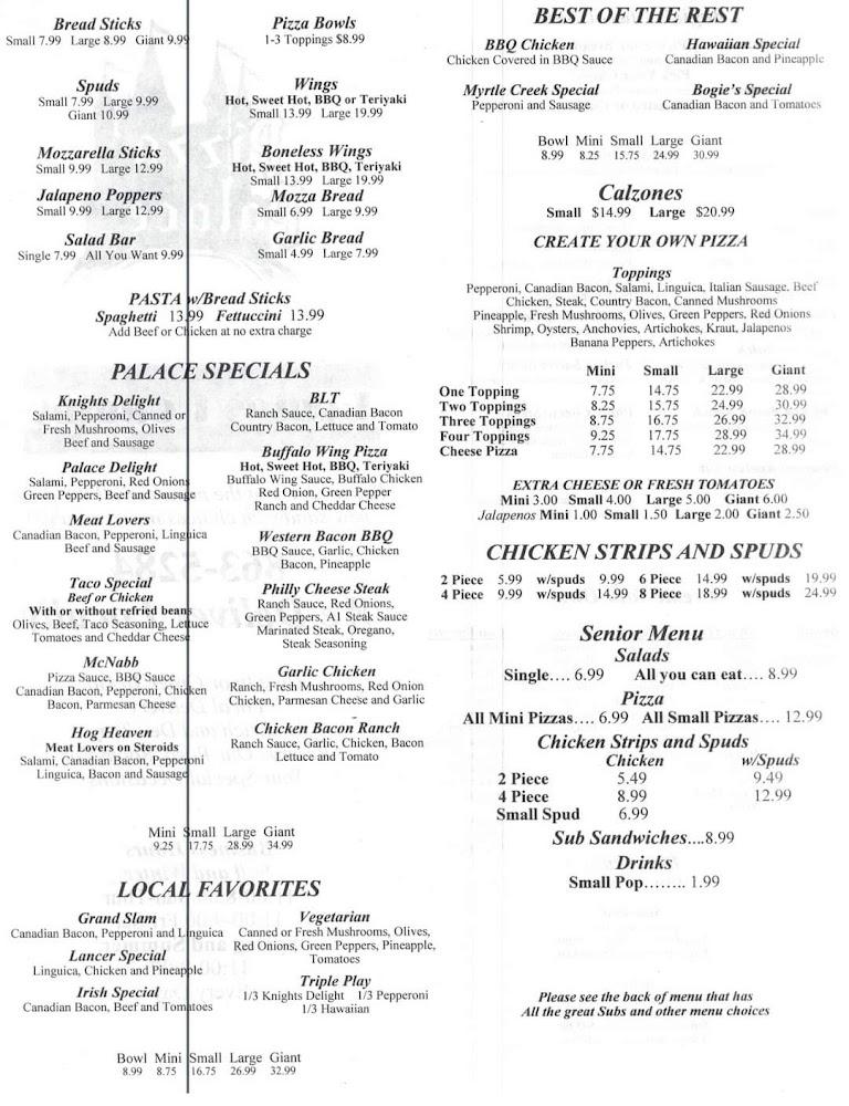 Pizza Palace Knights Delight